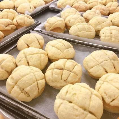 全国送料無料 町田市立町田第二小学校 | 学校日記 | 6/4 給食室手作りメロンパン 手提げ・レッスンバッグ・入園グッズ