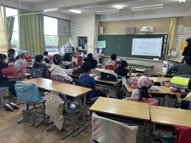 通学路の地図を掲示