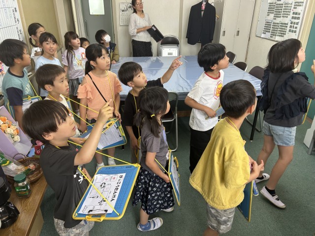 校長室で