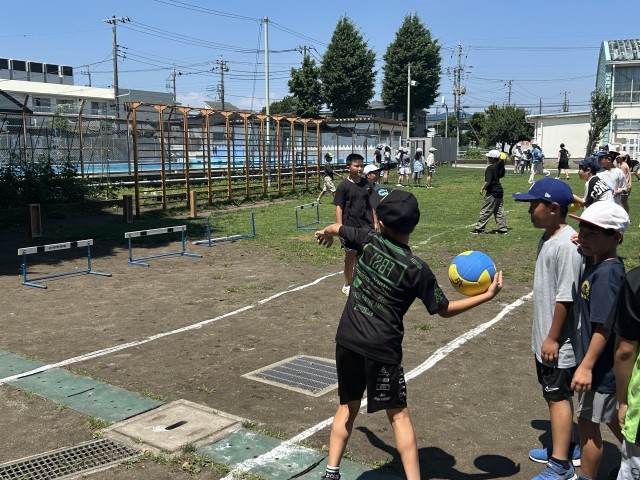 的をめがけて