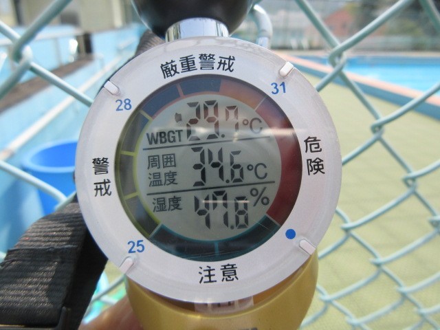 今日も暑いです