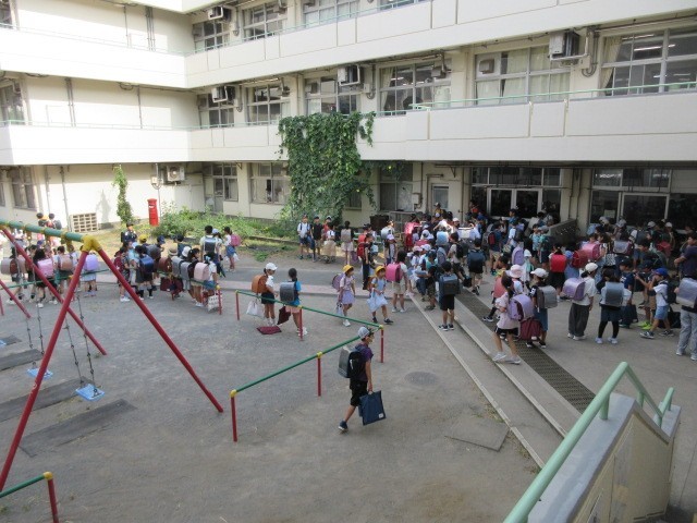 中庭の様子
