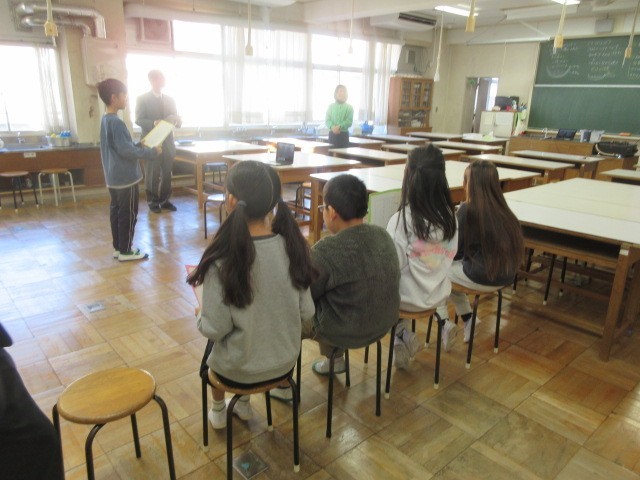 児童代表の言葉（4年生）