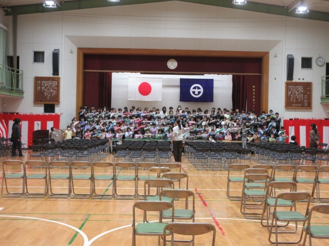 2年生入学式の練習