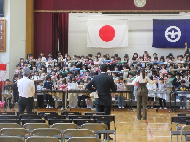 ２年生入学式の練習