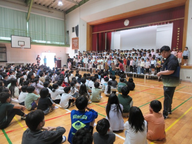 1年生からのお礼