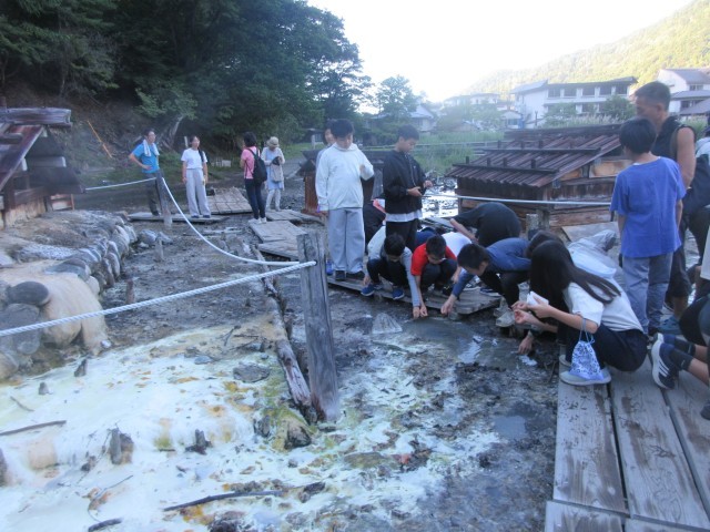 実験中