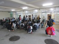 学校出発