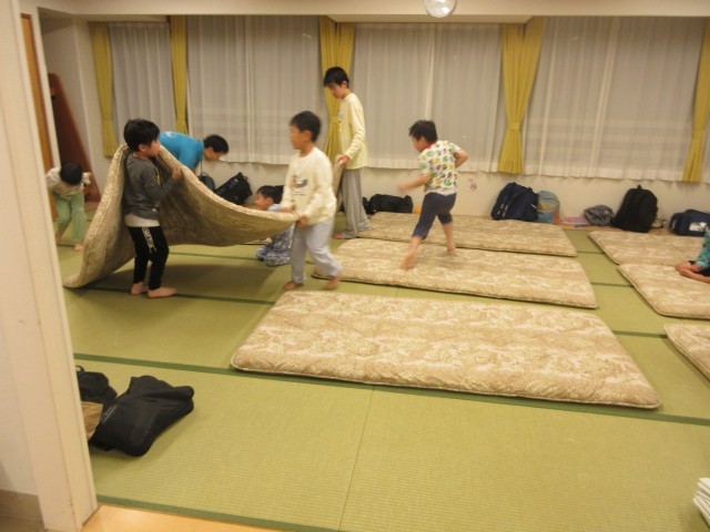 就寝準備