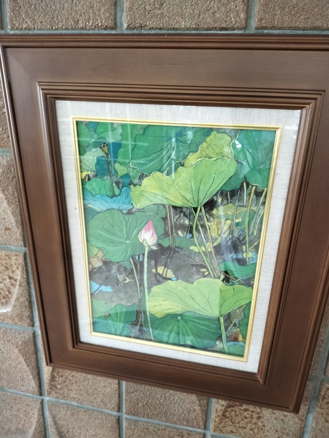 今回の絵画のタイトルは「睡蓮」だそうです