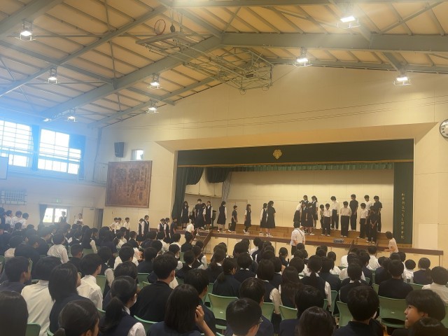 入退場の練習