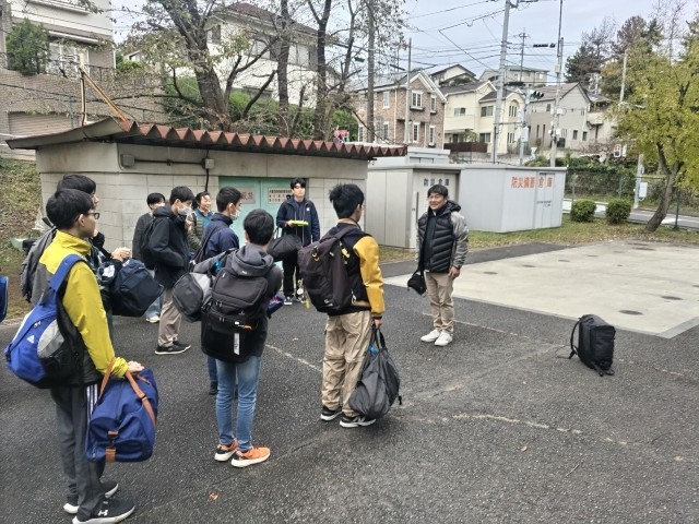 「出発前校長講話」