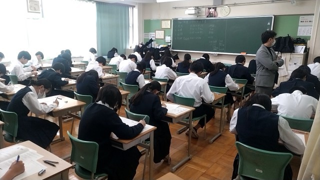 ２年テスト風景