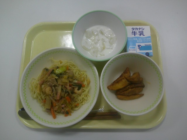 2学期最後の給食