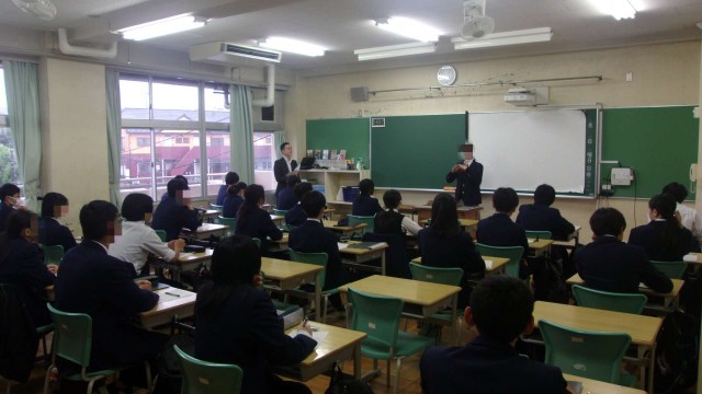 ３年生道徳の授業