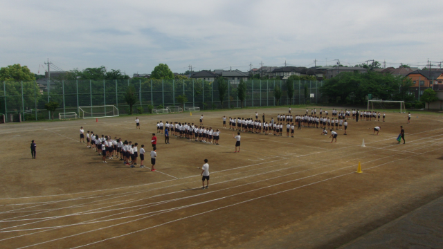 ２年生の練習風景