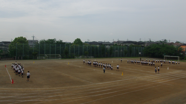 ３年生の練習風景